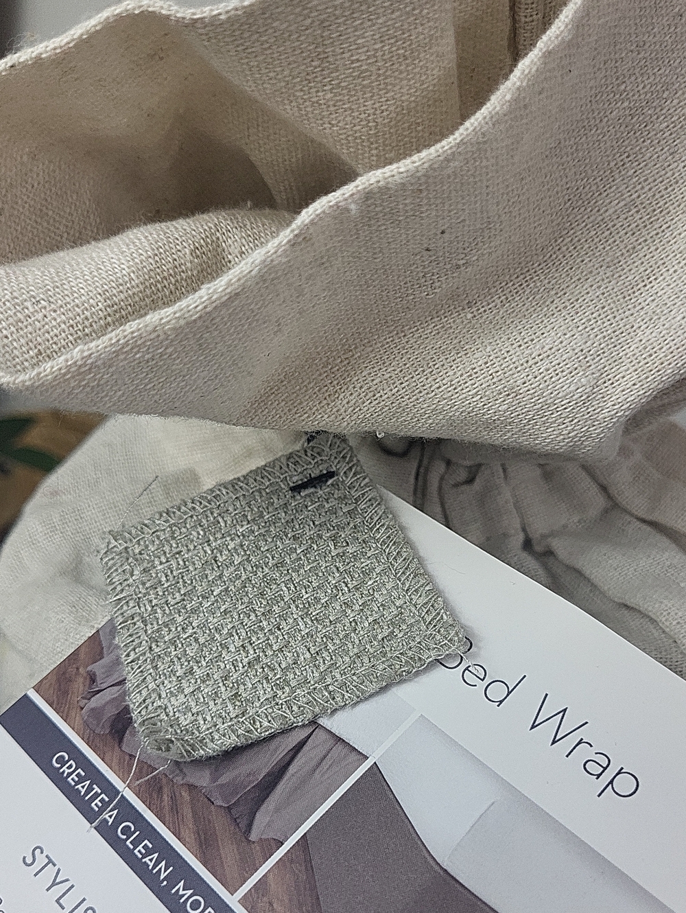 Circa Bed Wrap - Haze White. Size King - Picture 10 of 10